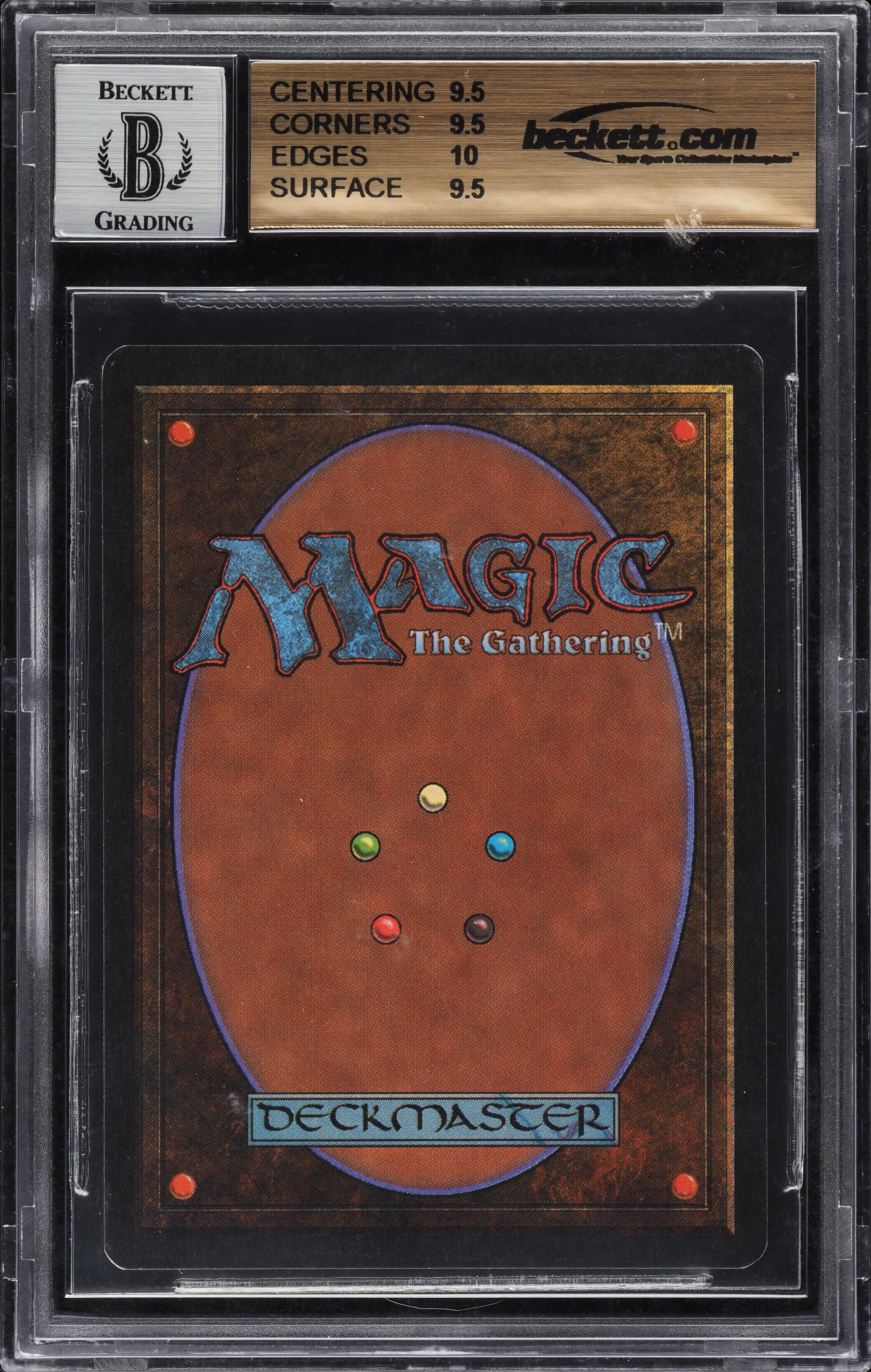 1993 Magic The Gathering Unlimited Dual Land Underground Sea AUTO