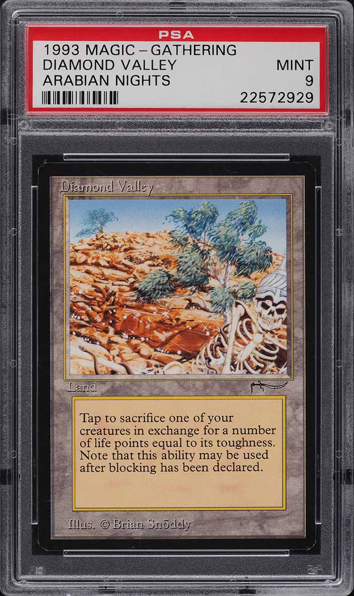 1993 Magic The Gathering MTG Arabian Nights Diamond Valley PSA 9 MINT