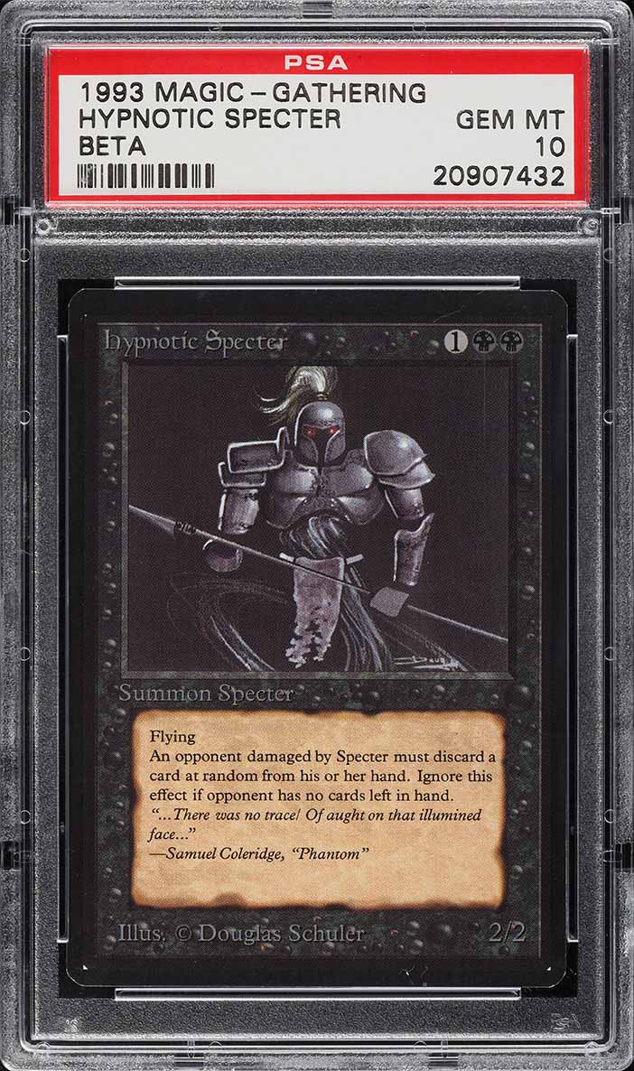 1993 Magic The Gathering MTG Beta Hypnotic Specter PSA 10 GEM MINT