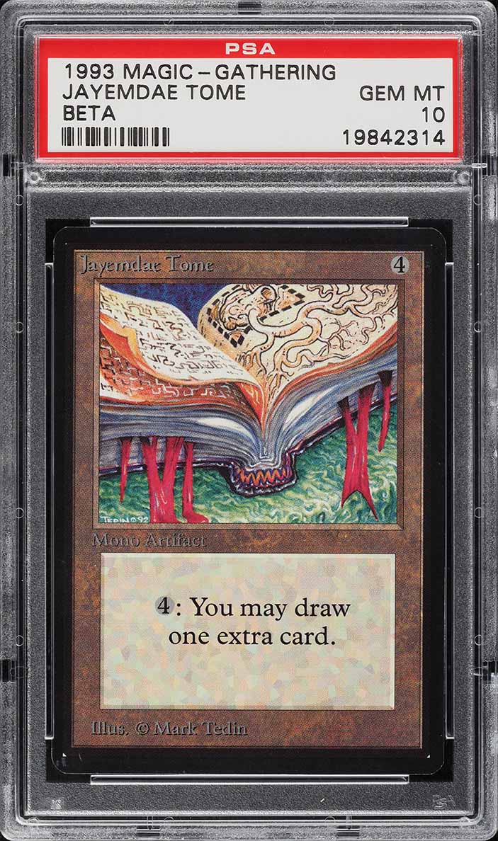 1993 Magic The Gathering MTG Beta Jayemdae Tome PSA 10 GEM MINT