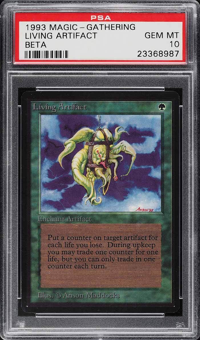 1993 Magic The Gathering MTG Beta Living Artifact PSA 10 GEM MINT