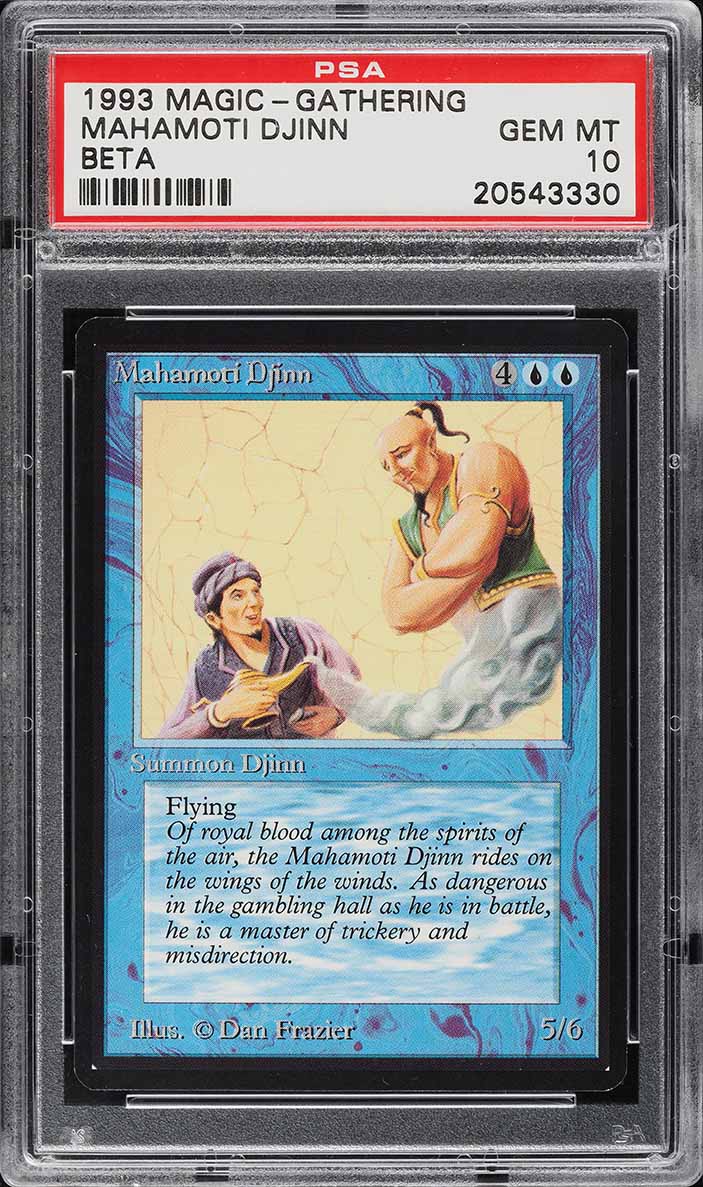 1993 Magic The Gathering MTG Beta Mahamoti Djinn PSA 10 GEM MINT