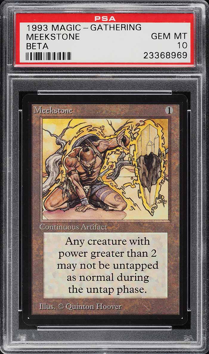 1993 Magic The Gathering MTG Beta Meekstone PSA 10 GEM MINT
