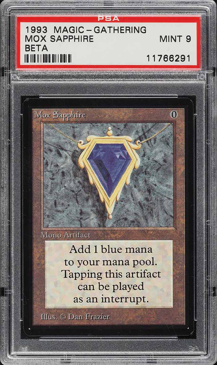 1993 Magic The Gathering MTG Alpha Mox Sapphire BGS 9 MINT on