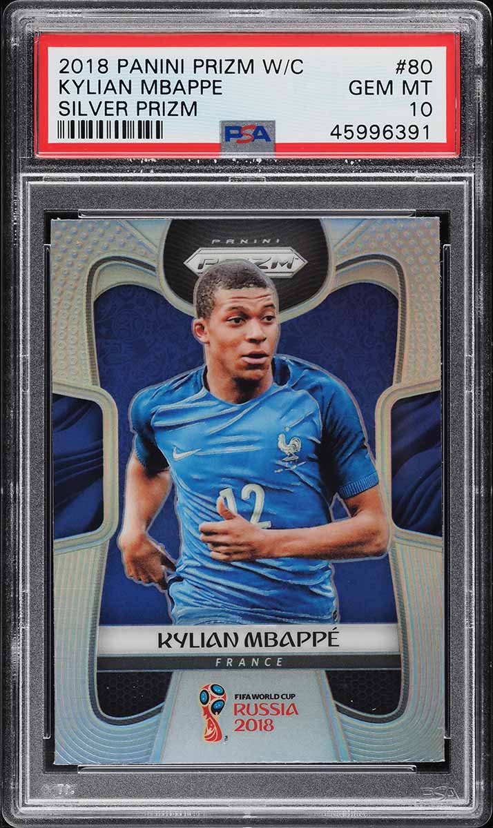 2018 Prizm World Cup Kylian Mbappe Silver #80 PSA 10 | Card Ladder