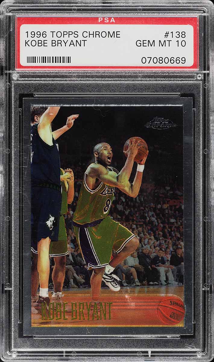 1996 Topps Chrome Kobe Bryant ROOKIE #138 PSA 10 GEM MINT