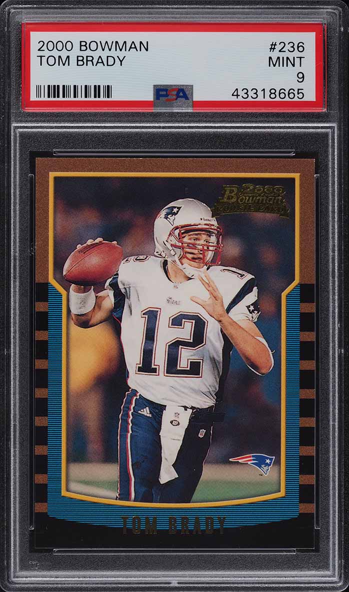 2000 Bowman Football Tom Brady ROOKIE RC #236 PSA 9 MINT