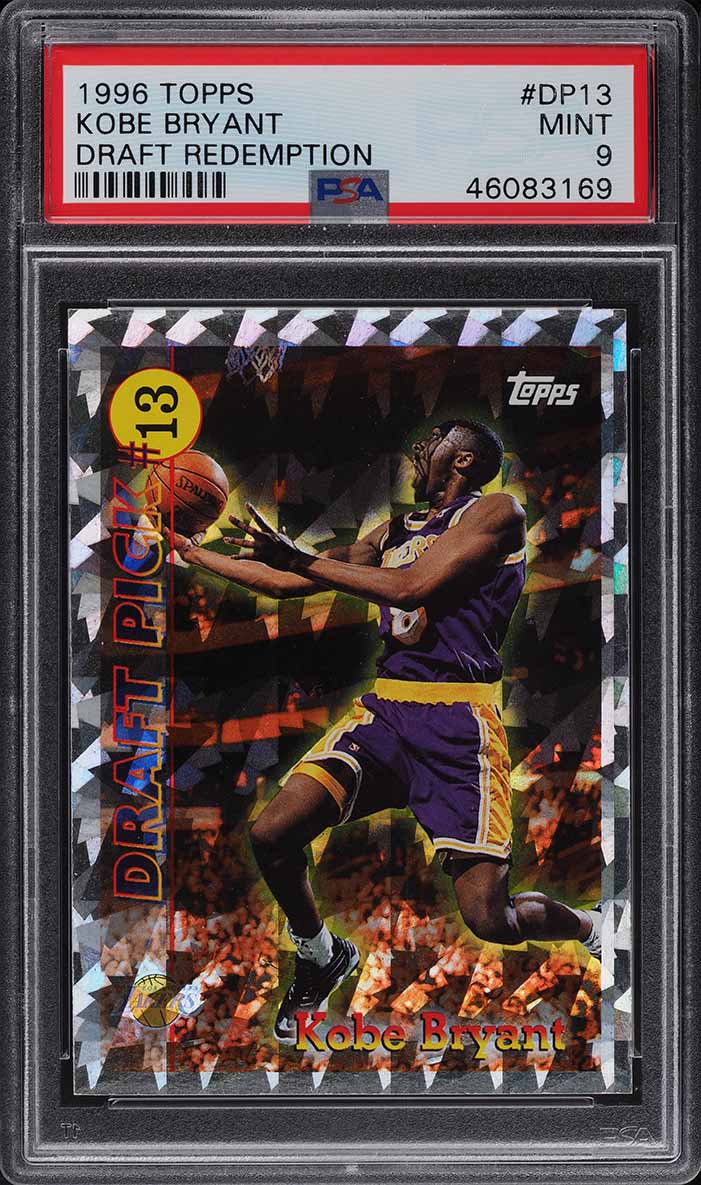 1996 Topps Draft Redemption Kobe Bryant ROOKIE #DP13 PSA 9 MINT on