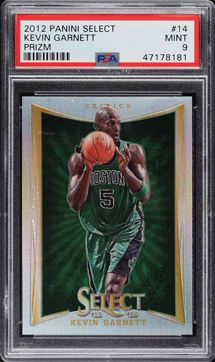 2012 Select Silver Prizms Kevin Garnett #14 PSA 9 MINT