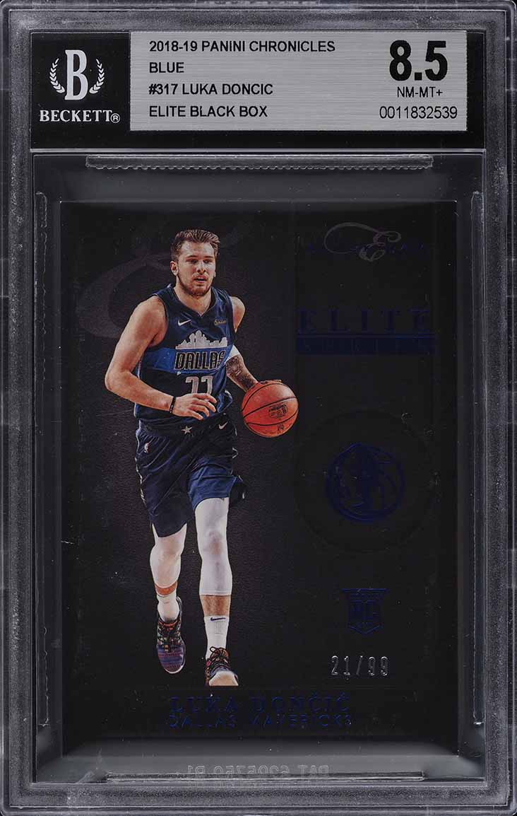 2018 Panini Chronicles Elite Blue Luka Doncic ROOKIE /99 #317 BGS 8.5 NM-MT+