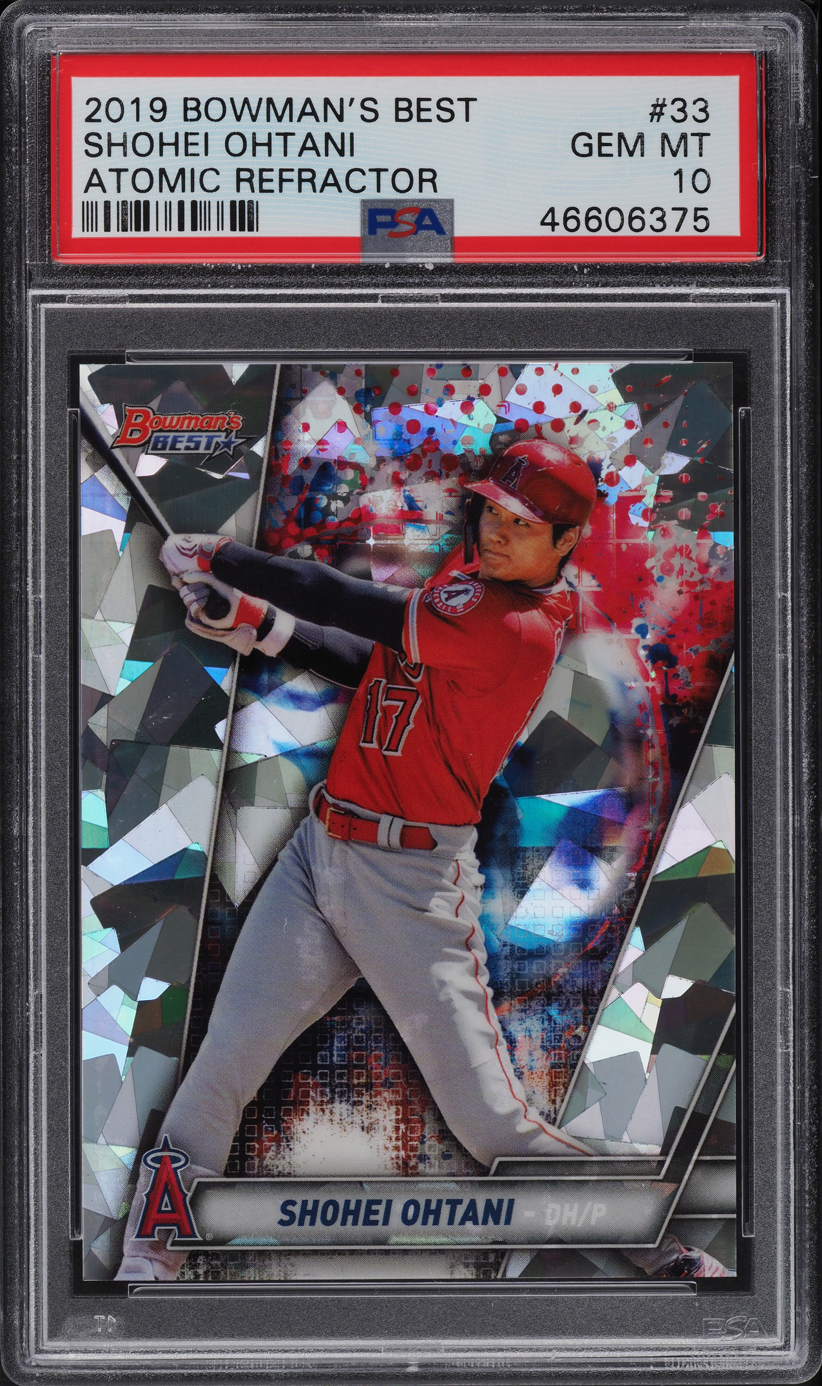 2019 Bowman's Best Atomic Refractor Shohei Ohtani #33 PSA 10 GEM