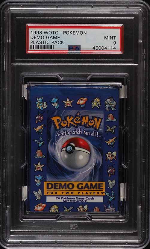 1998 Pokemon Demo Game Plastic Pack Demo Game PSA 9 MINT