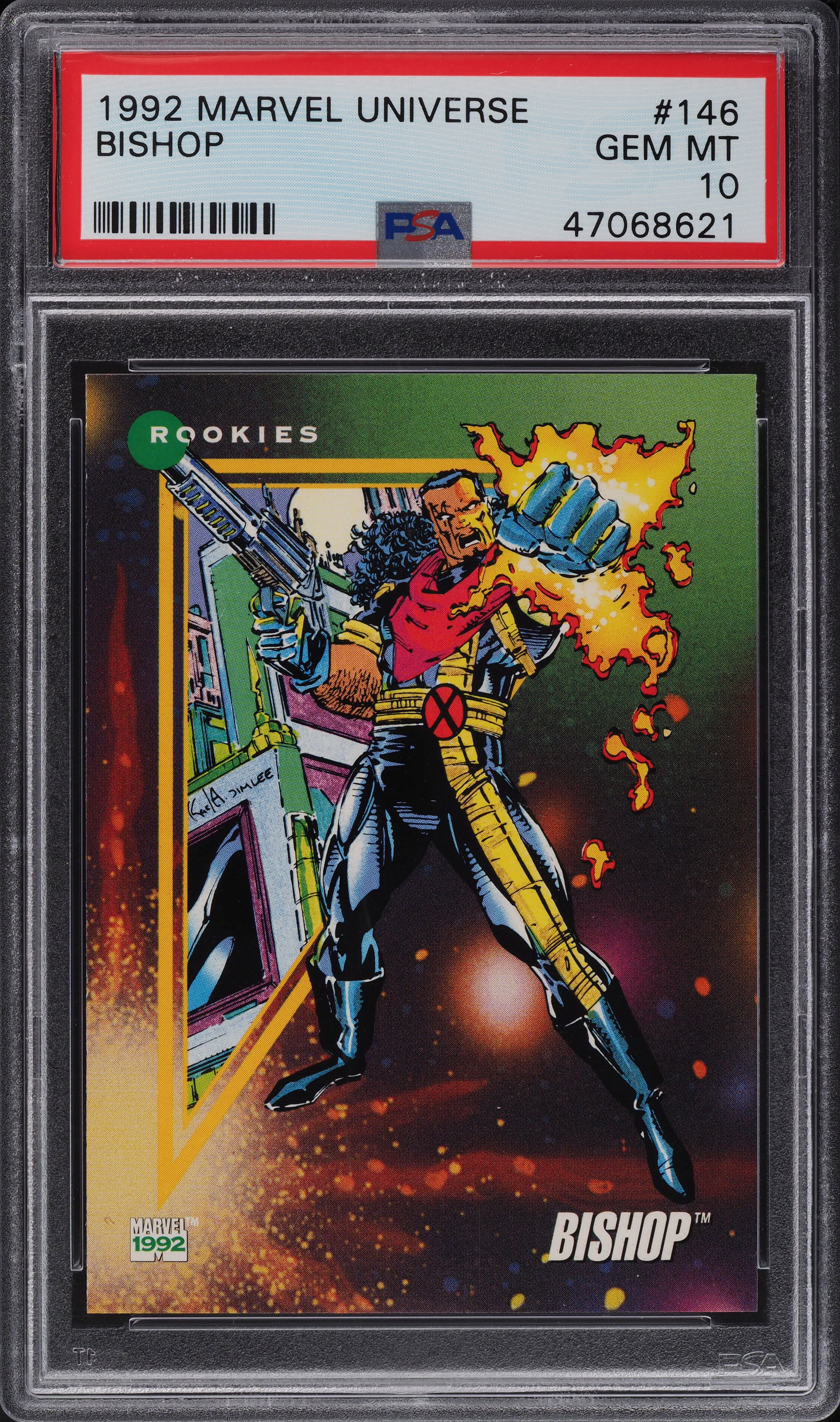 1992 Marvel Universe Bishop #146 PSA 10 GEM MINT on Fanatics Collect