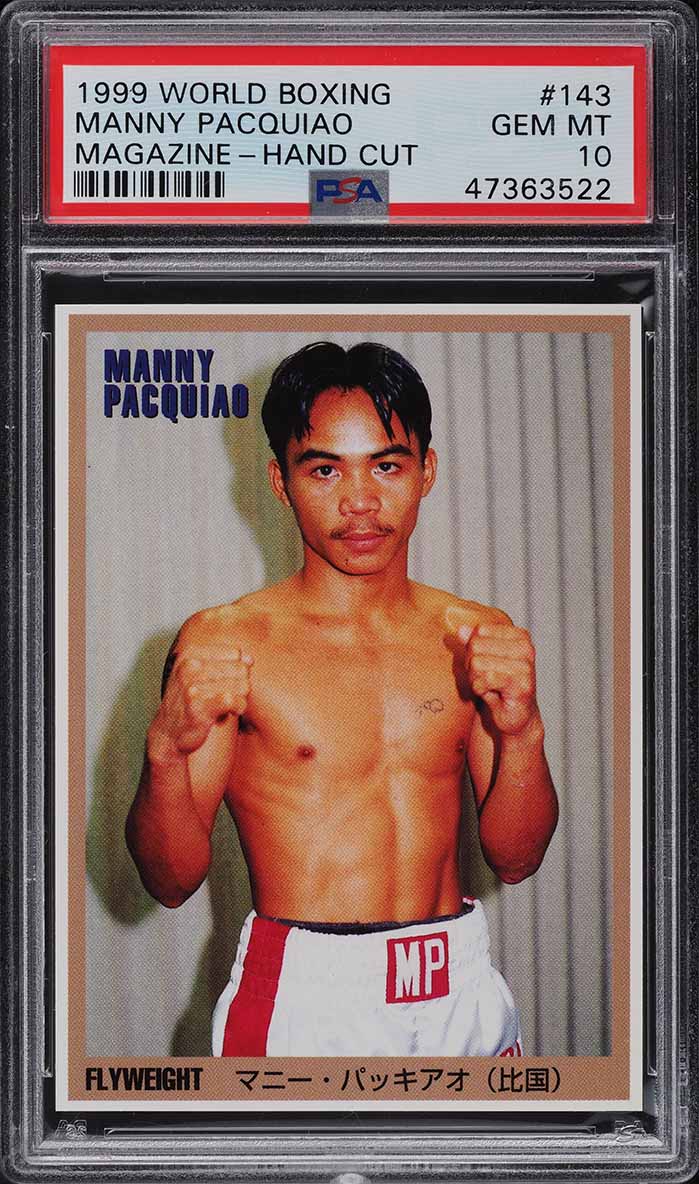 1999 World Boxing Magazine Manny Pacquiao ROOKIE #143 PSA 10 GEM MINT