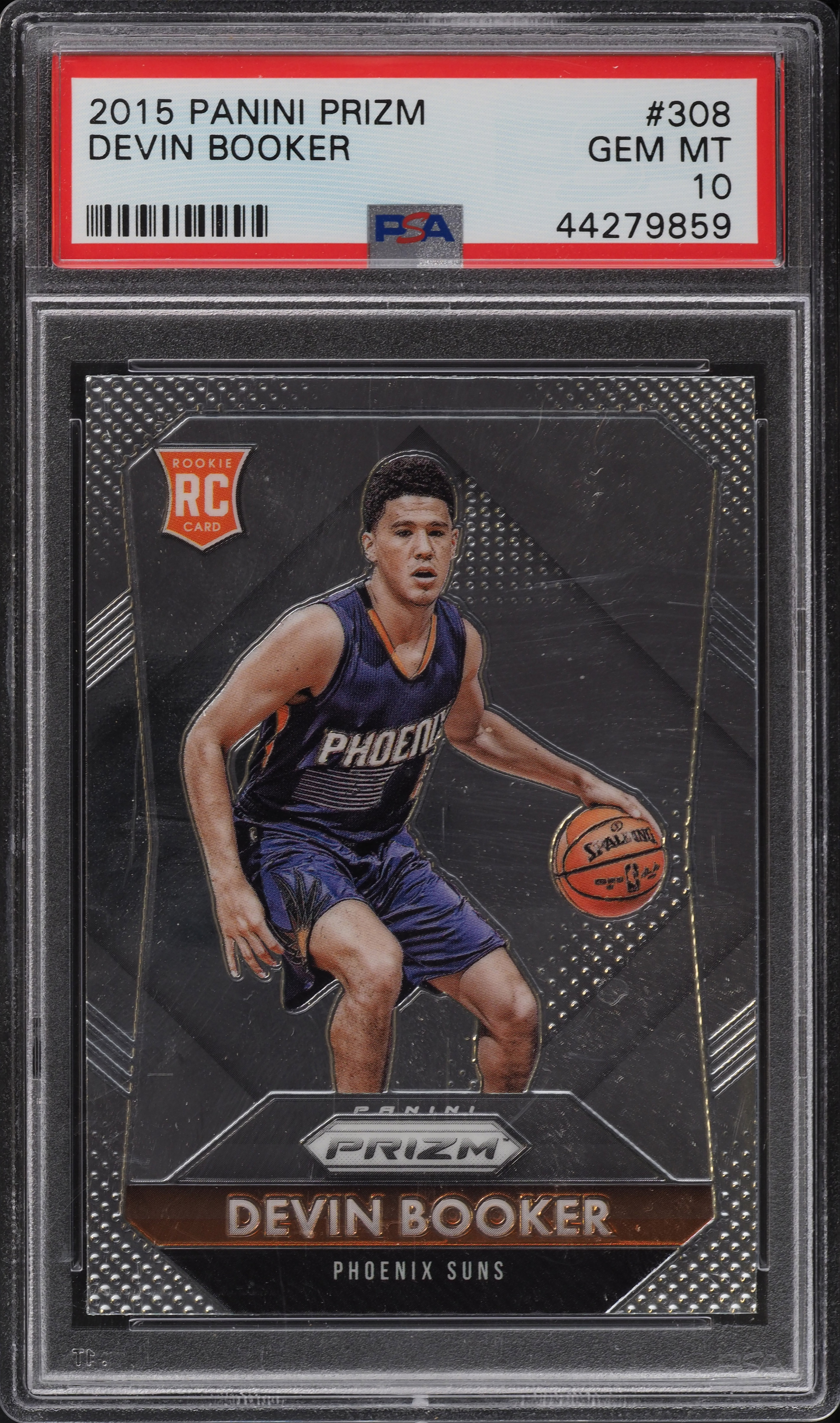 2015 Panini Prizm Devin Booker ROOKIE RC #308 PSA 10 GEM MINT on