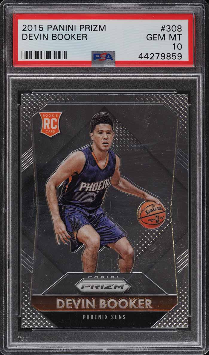 2015 Panini Prizm Devin Booker ROOKIE RC #308 PSA 10 GEM MINT on
