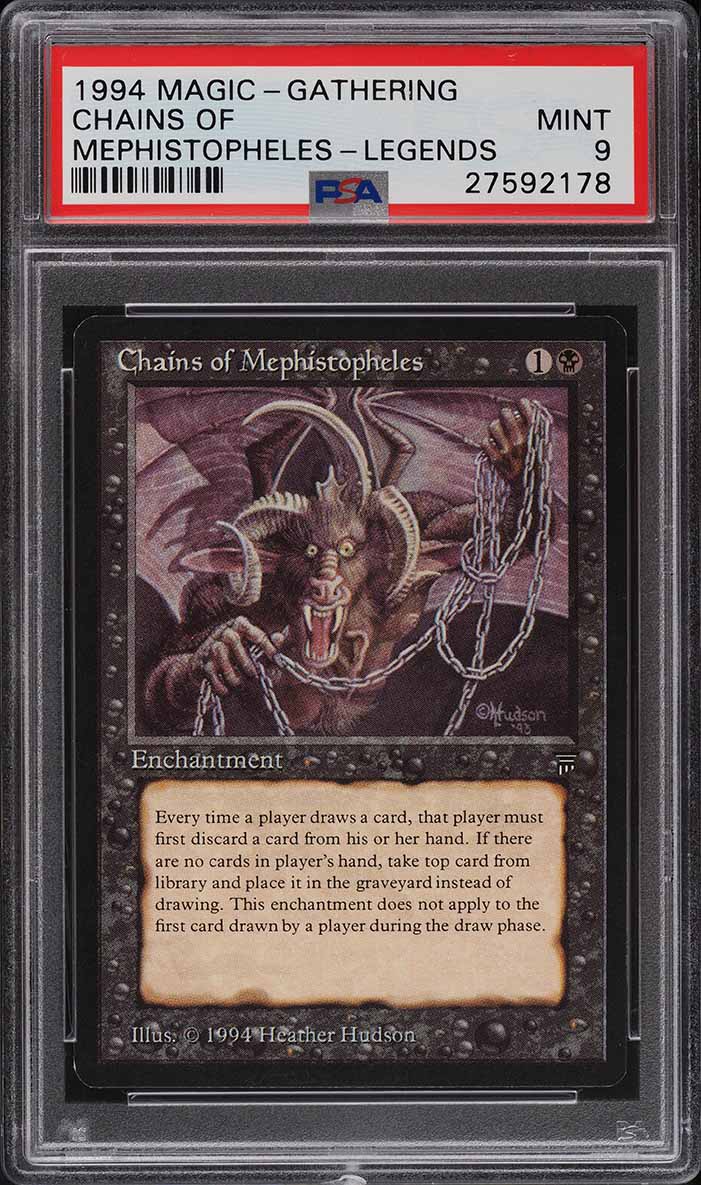 1994 Magic The Gathering MTG Legends Chains Of Mephistopheles PSA
