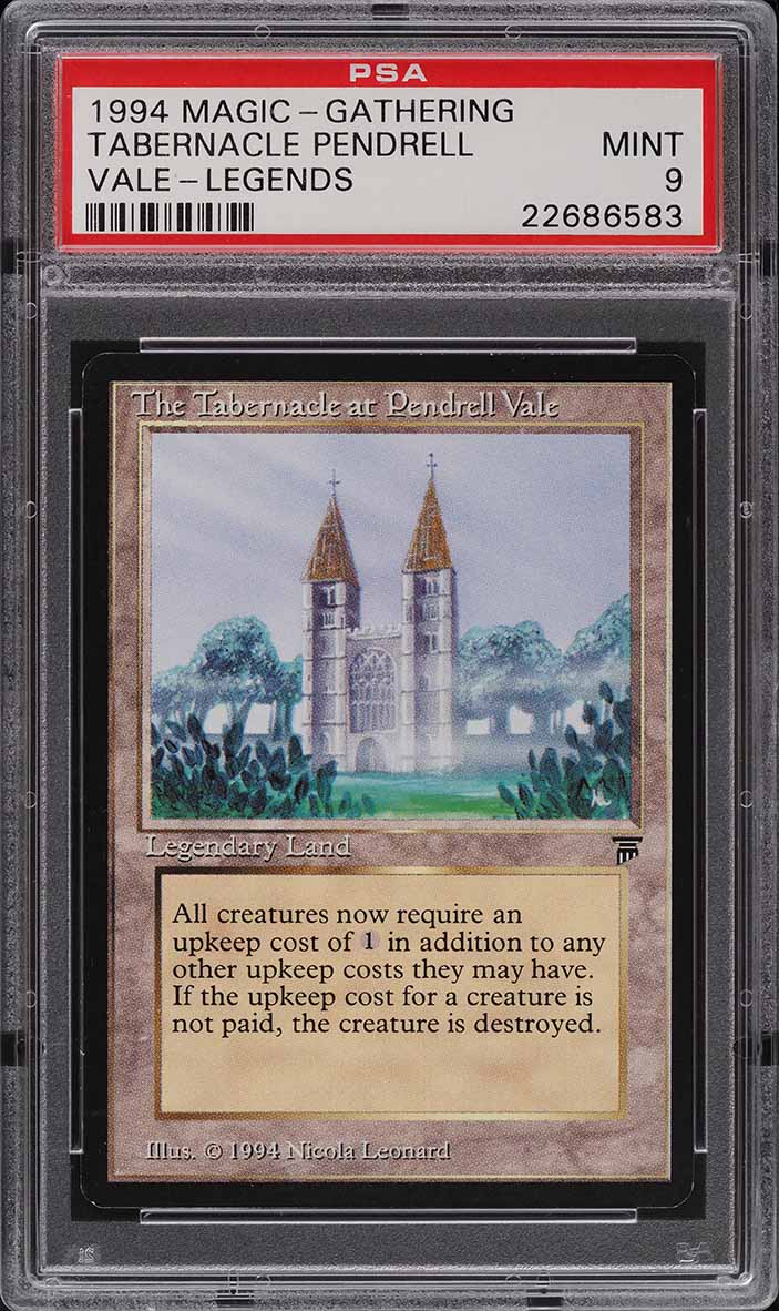 1994 Magic The Gathering MTG Legends The Tabernacle At Pendrell Vale PSA 9 MINT
