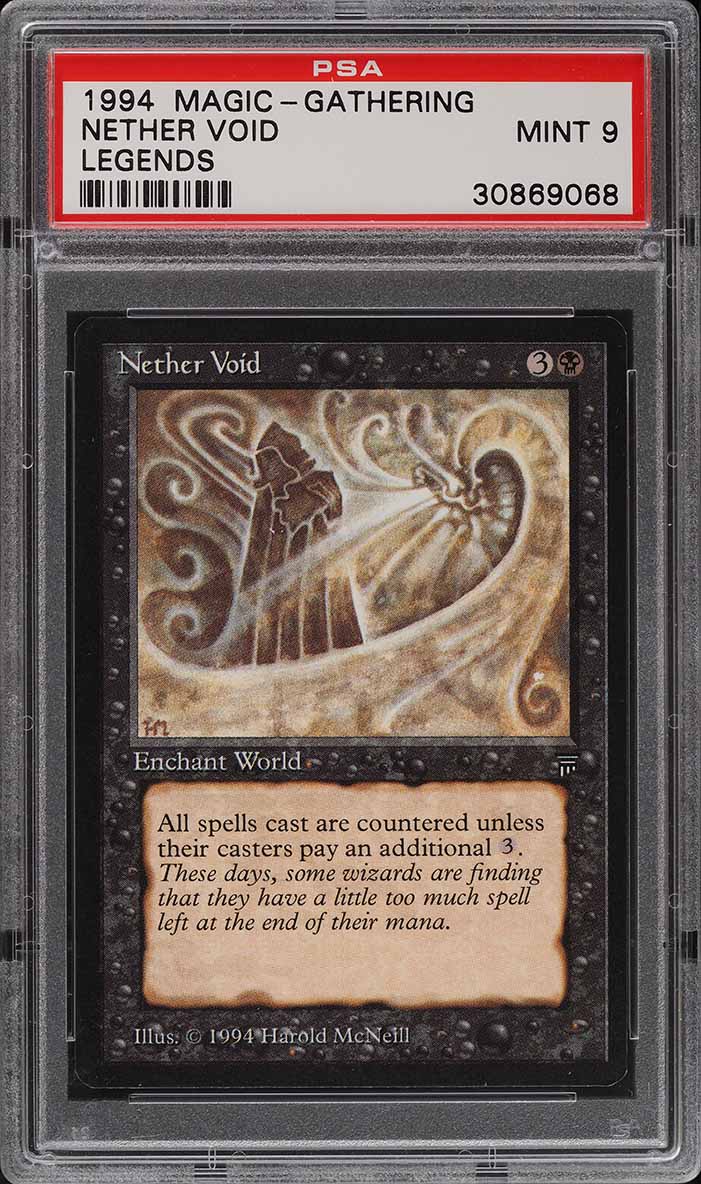 1994 Magic The Gathering MTG Legends Nether Void PSA 9 MINT