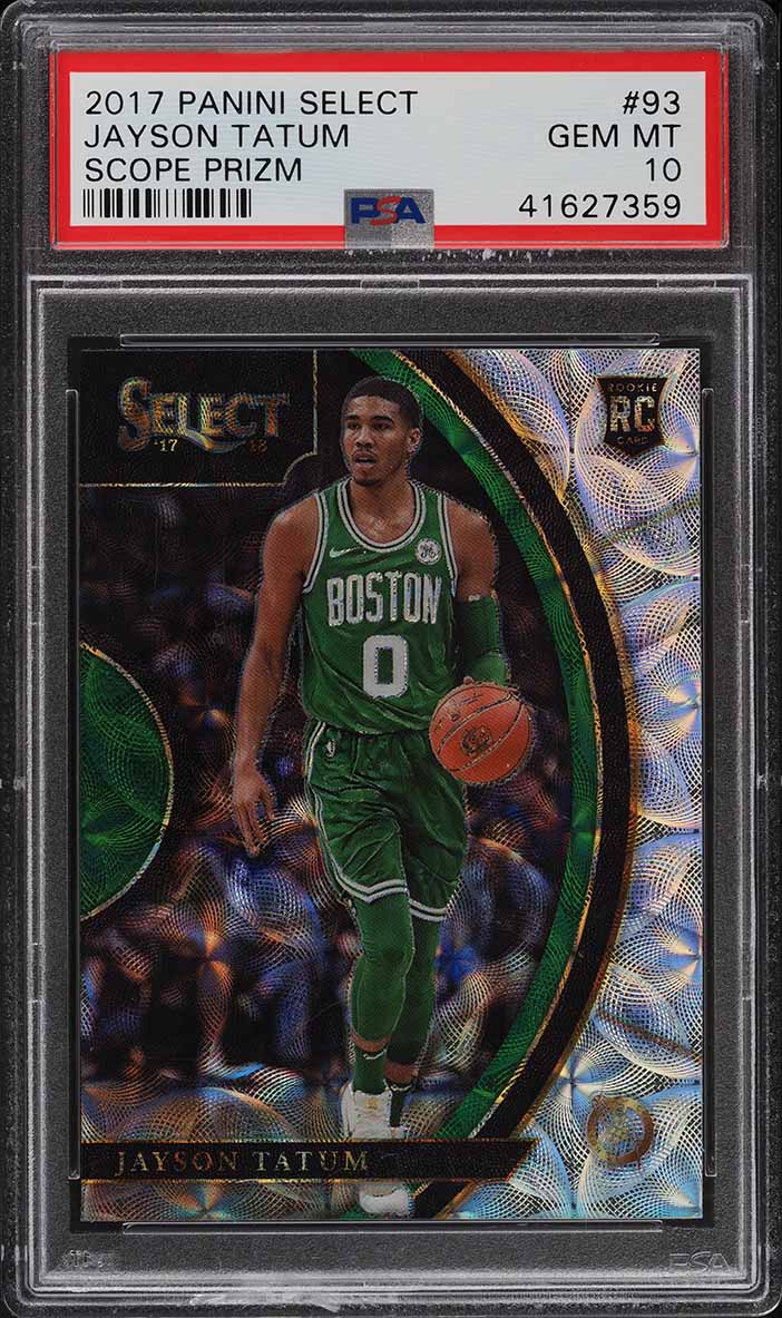 2017 Select Scope Prizm Jayson Tatum ROOKIE RC #93 PSA 10 GEM MINT