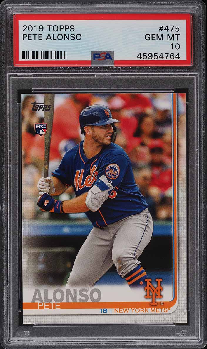 2019 Topps Pete Alonso ROOKIE RC #475 PSA 10 GEM MINT