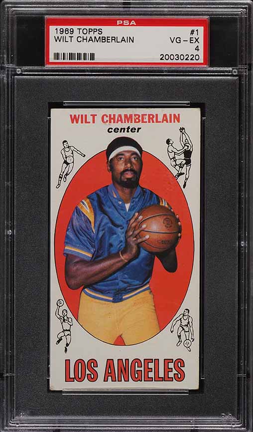 1969 Topps Basketball Wilt Chamberlain #1 PSA 4 VGEX