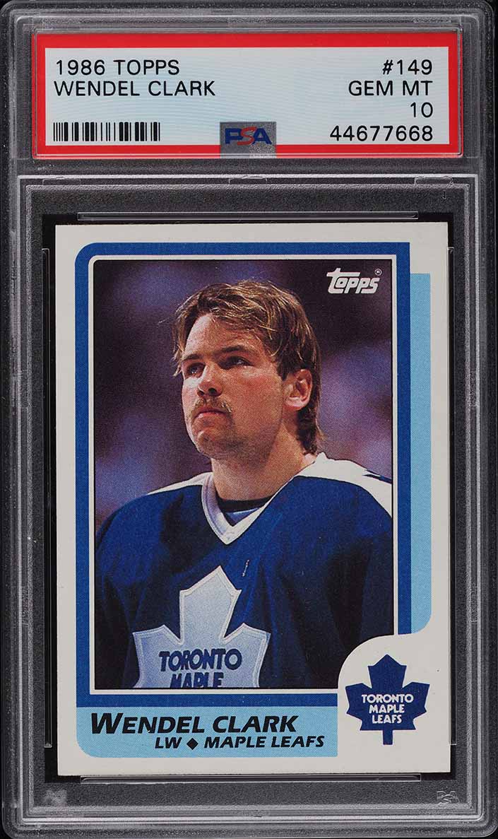 1986 Topps Hockey Wendel Clark ROOKIE #149 PSA 10 GEM MINT