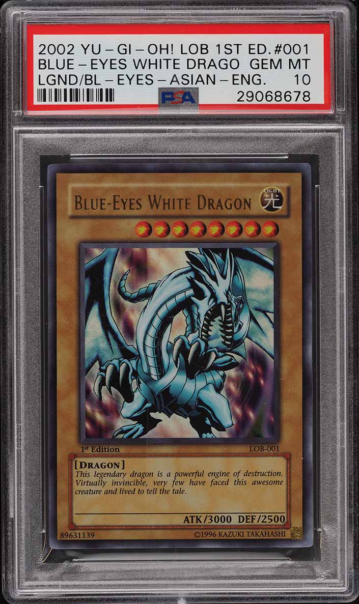 2002 Yu-Gi-Oh! Asian English 1st Edition Blue Eyes White Dragon