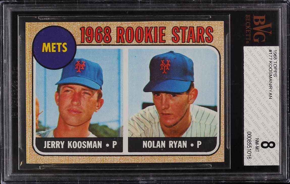 1968 Topps Nolan Ryan ROOKIE #177 BVG 8 NM-MT