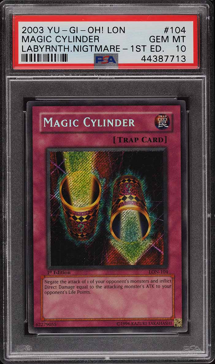 yugioh card magic cylinder YU-GI-OH! - (YGLD-ENB35) - Yugi's Legendary Decks - 1st Edition Ultra Rare Magic Cylinder card from YuGiOhs Rarity Collection 5 (RA05 Is Magic Cylinder still viable