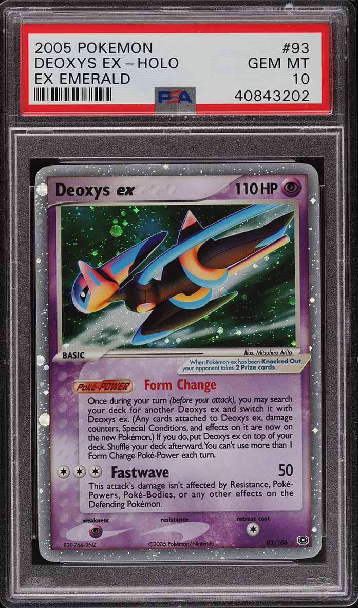 2005 Mightyena-Holo ホロカード Gem Mint 10 Mightyena 2005 EX: Deoxys #012/107 Holo Price Guide - Sports Card