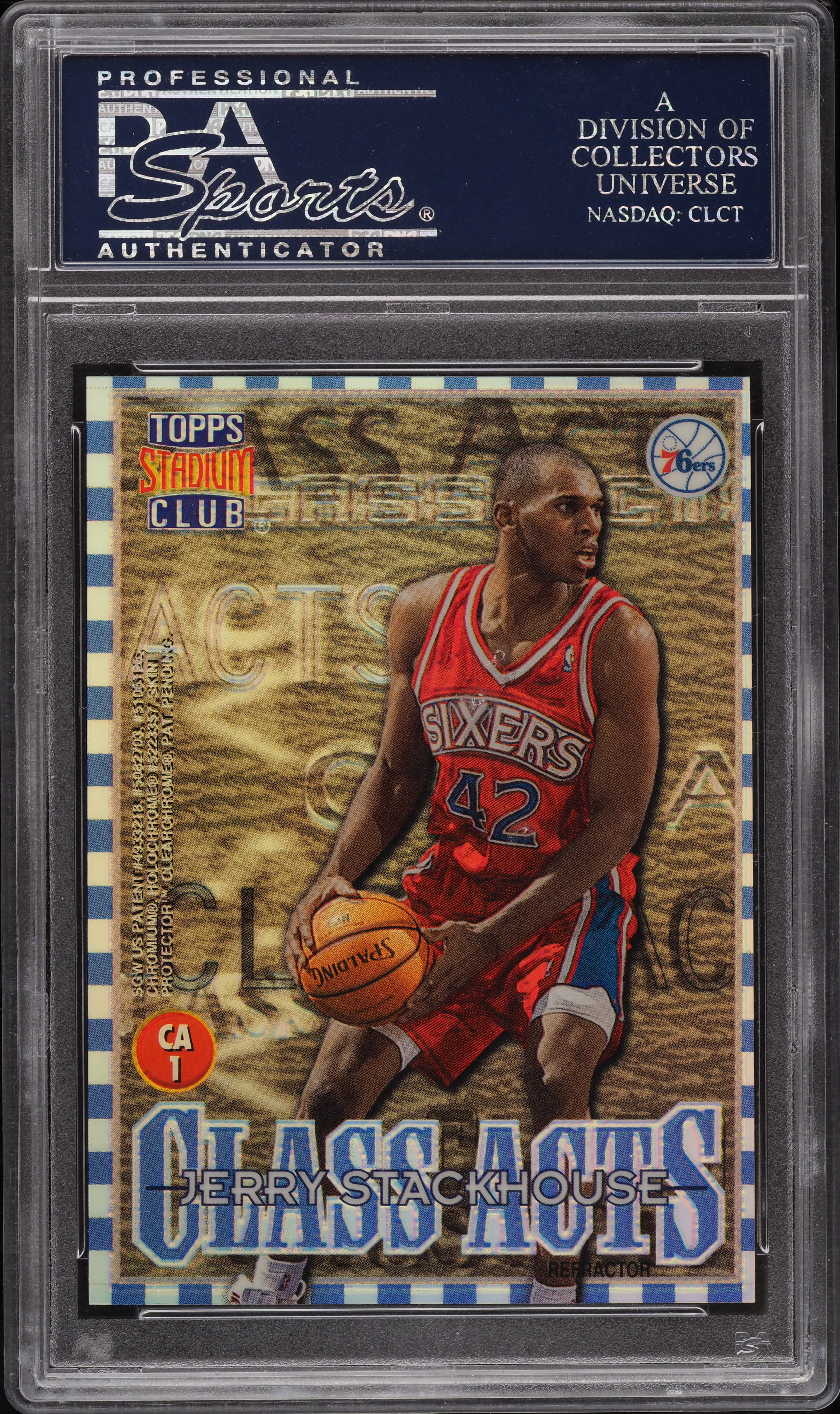 1996 Stadium Club Class Acts Refractor Michael Jordan Stackhouse 