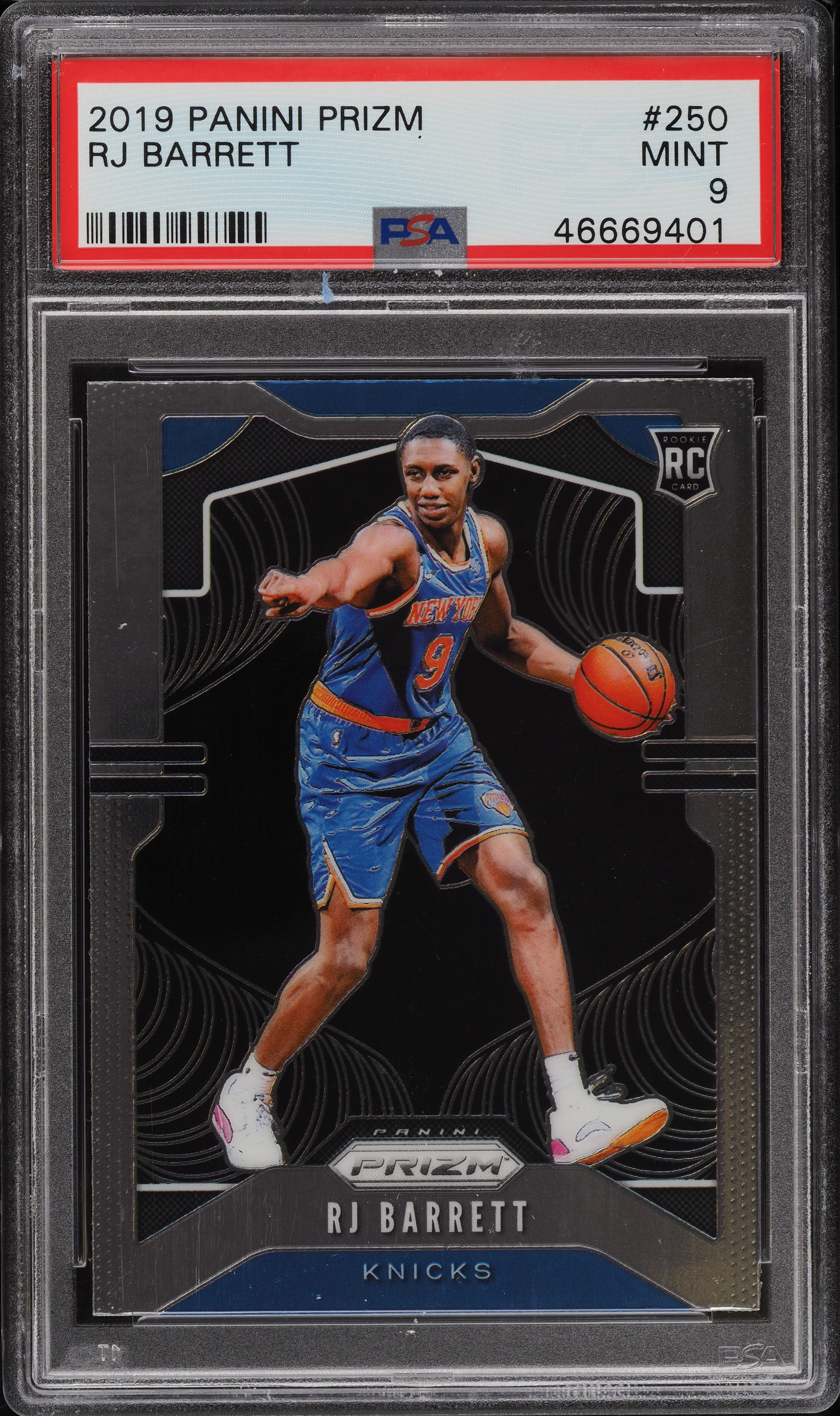 2019 Panini Prizm RJ Barrett ROOKIE RC #250 PSA 9 MINT on Fanatics