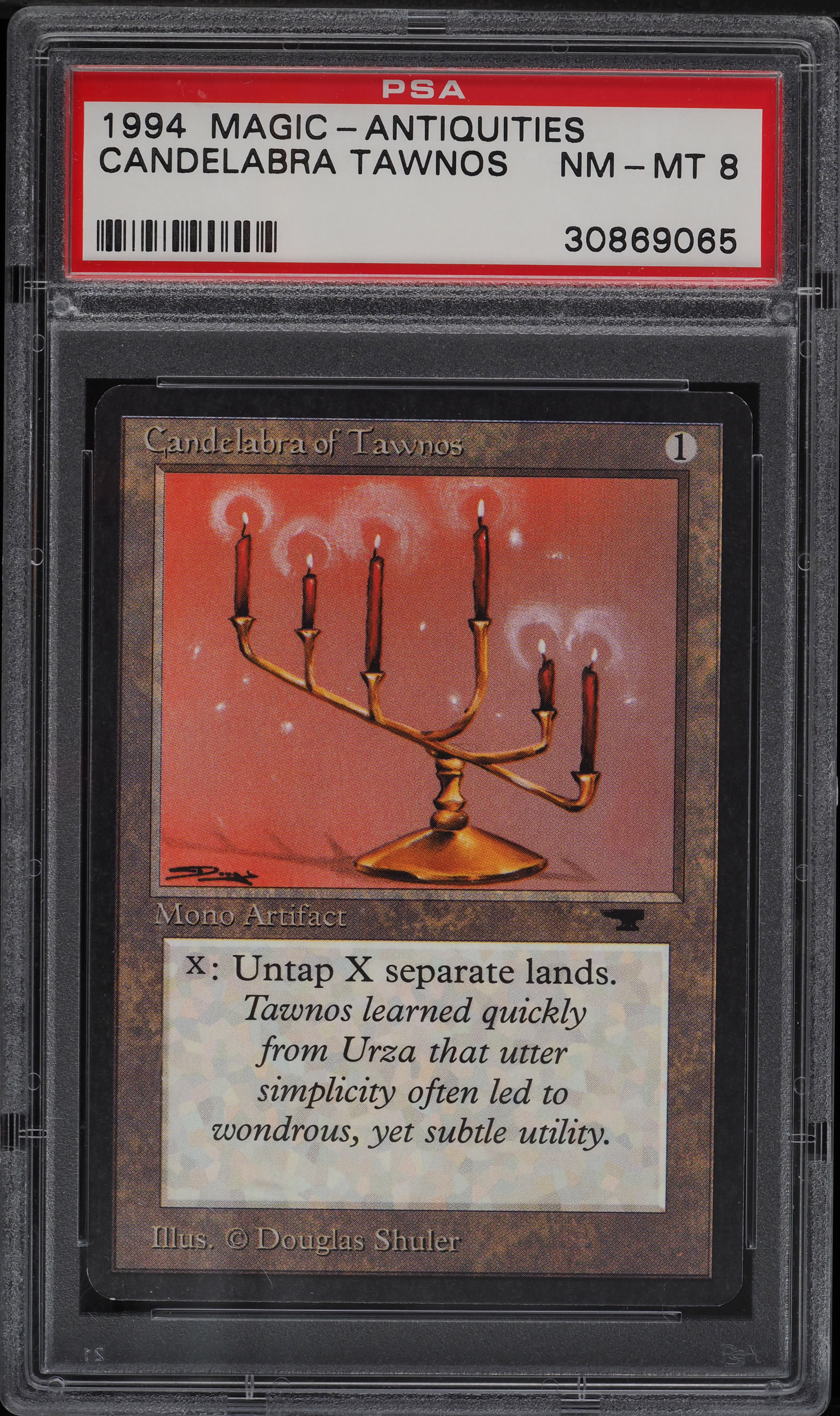 1994 Magic The Gathering MTG Antiquities Candelabra Of Tawnos PSA
