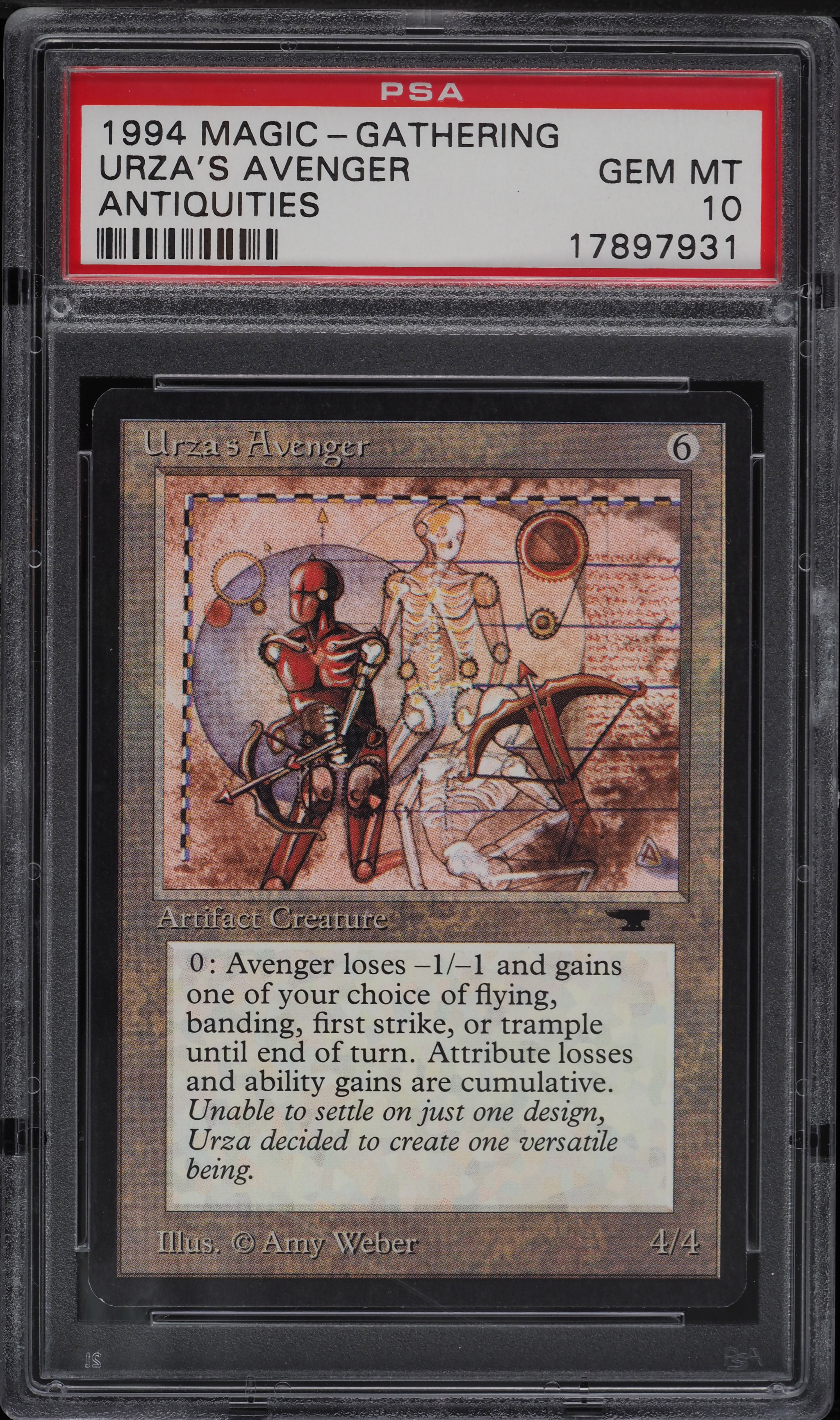 1994 Magic The Gathering MTG Antiquities Urza's Avenger PSA 10 GEM