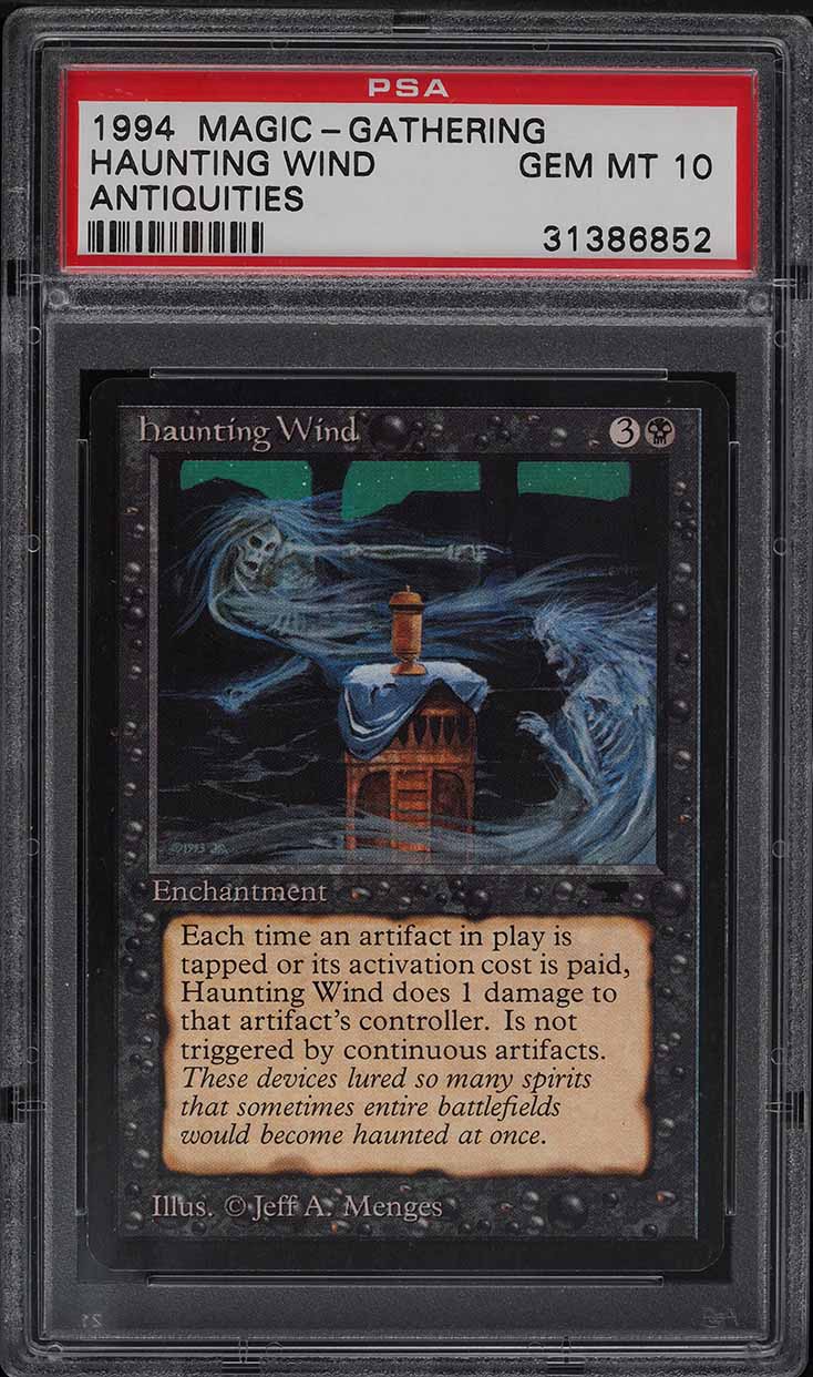 1994 Magic The Gathering MTG Antiquities Haunting Wind PSA 10 GEM MINT