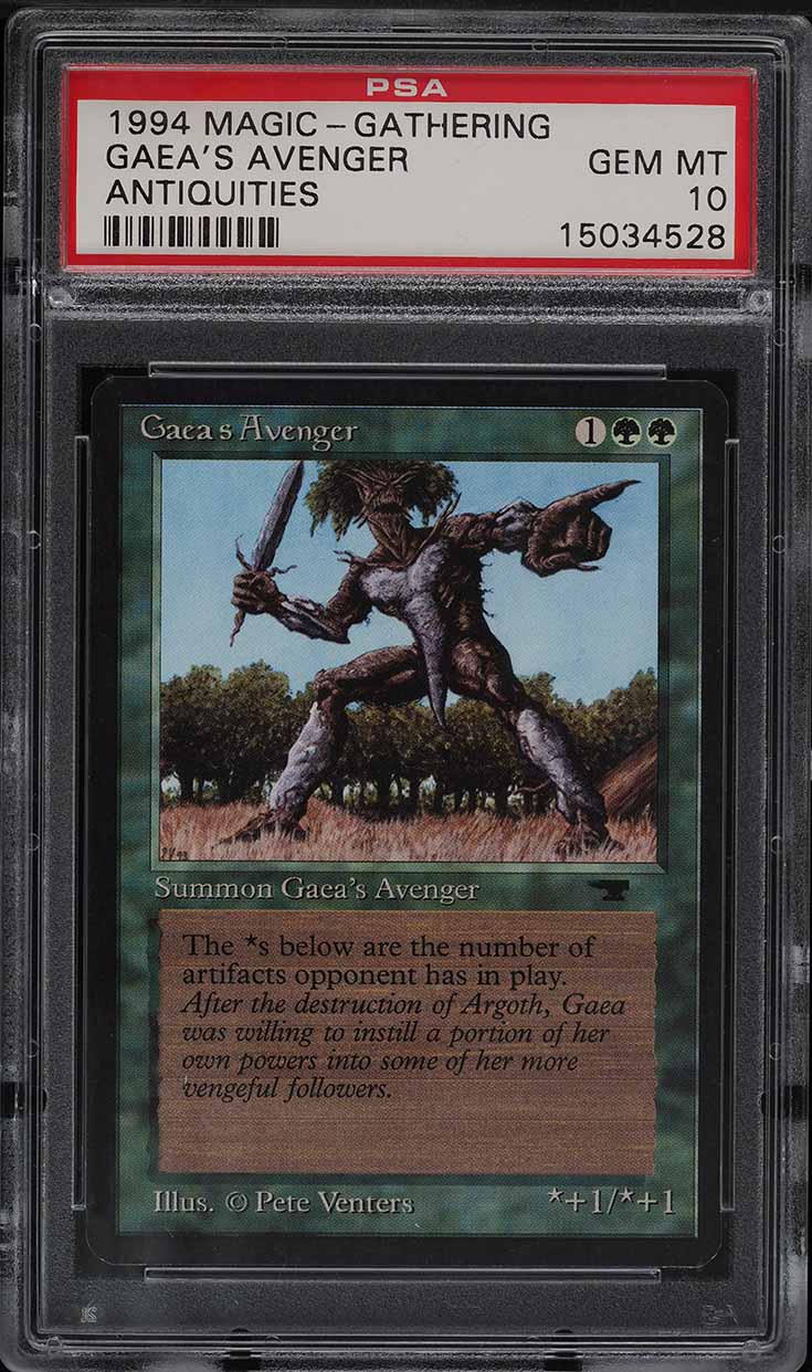 1994 Magic The Gathering MTG Antiquities Gaea's Avenger PSA 10 GEM MINT