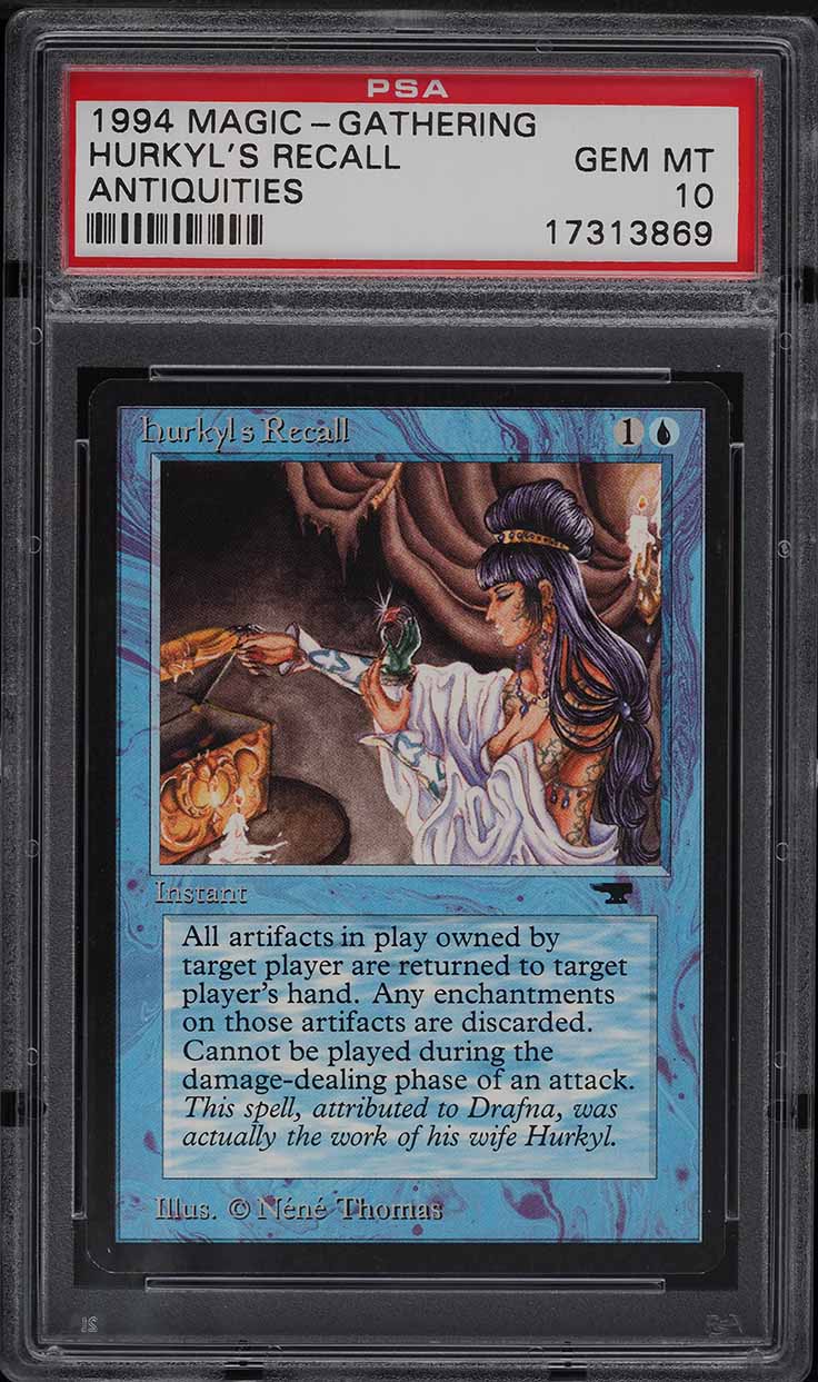 1994 Magic The Gathering MTG Antiquities Hurkyl's Recall PSA 10 GEM MINT