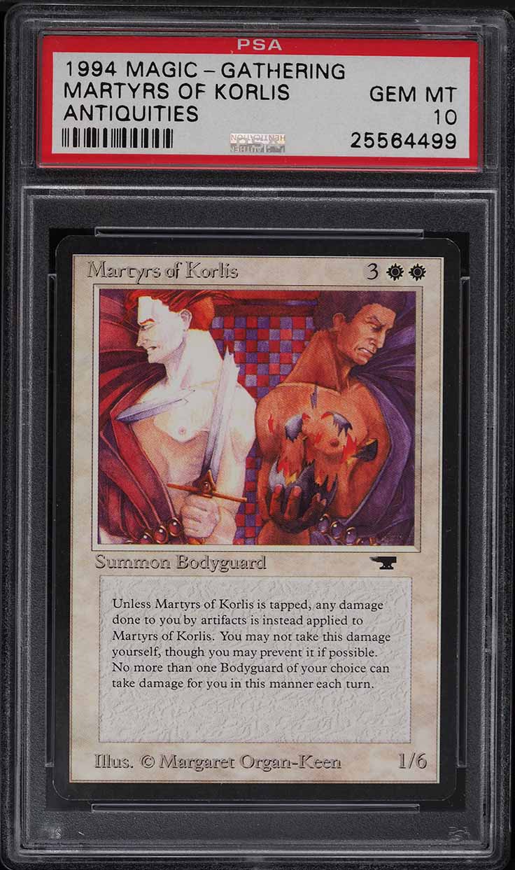 1994 Magic The Gathering MTG Antiquities Martyrs Of Korlis PSA 10 GEM MINT