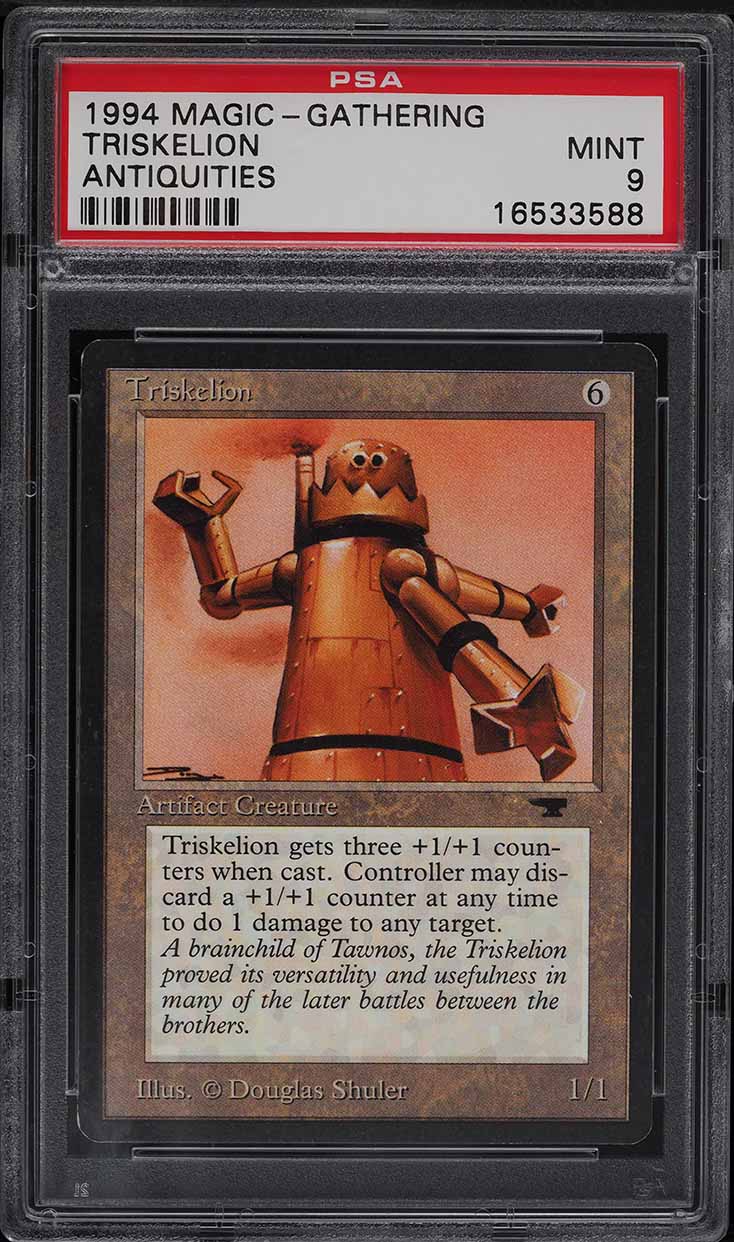 1994 Magic The Gathering MTG Antiquities Triskelion PSA 9 MINT
