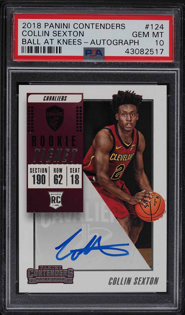 2018 Panini Contenders Collin Sexton ROOKIE RC AUTO PSA 10 GEM MINT