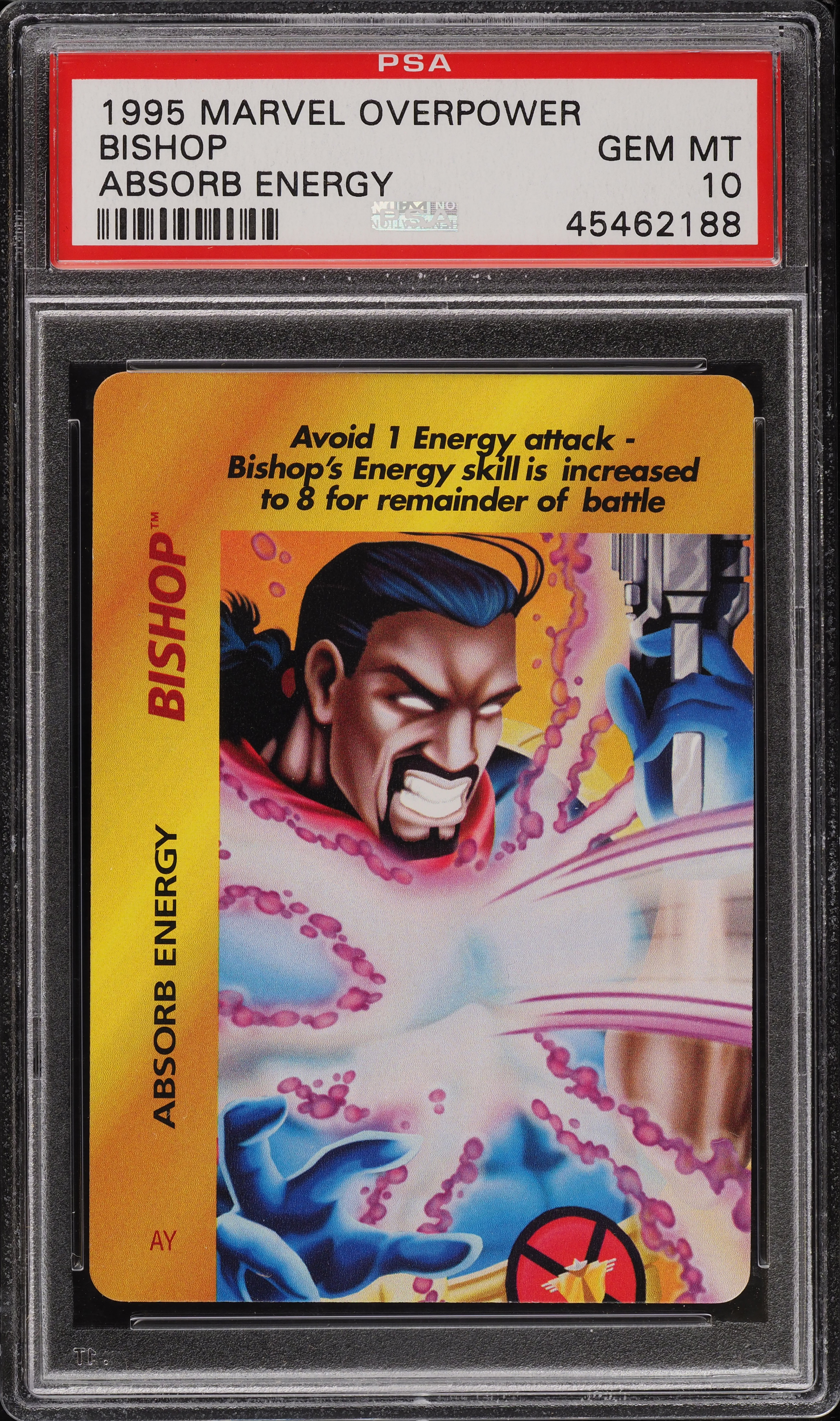 1995 Marvel Overpower Absorb Energy Bishop PSA 10 GEM MINT on