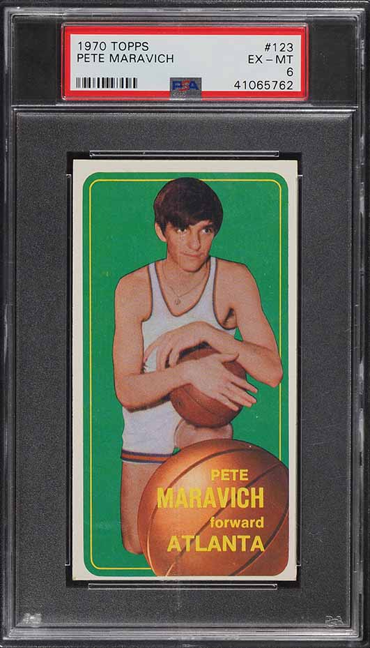 1970 Topps Basketball Pete Maravich ROOKIE #123 PSA 6 EXMT