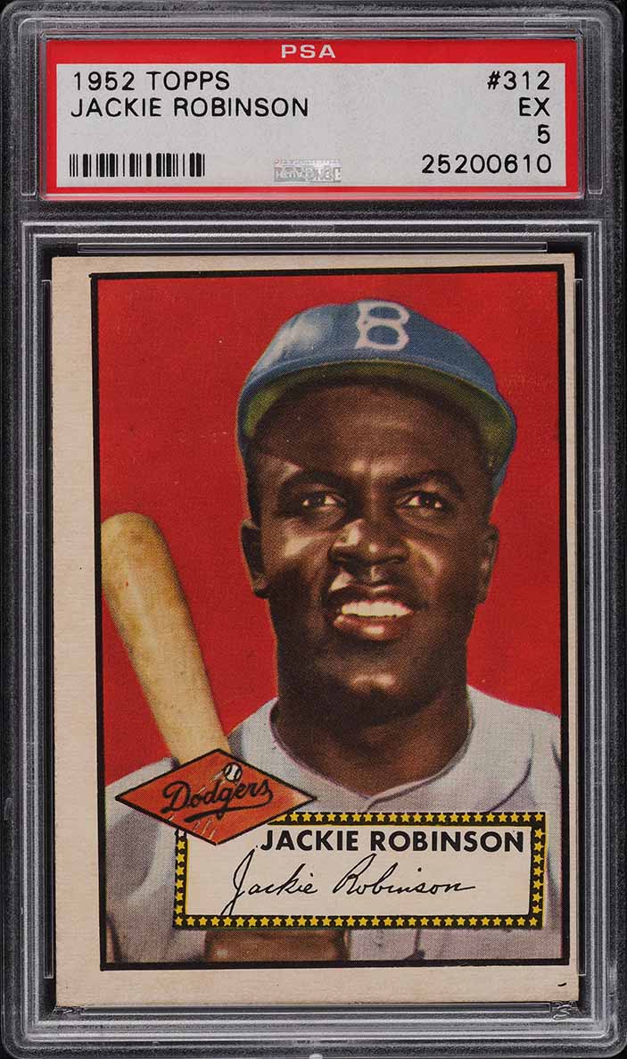 1952 Topps Jackie Robinson #312 PSA 5 EX