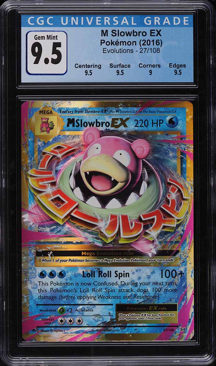 slowbro ex pokemon card Pokemon TCG - Slowbro EX Evolutions Full Art Holo Card 26/108