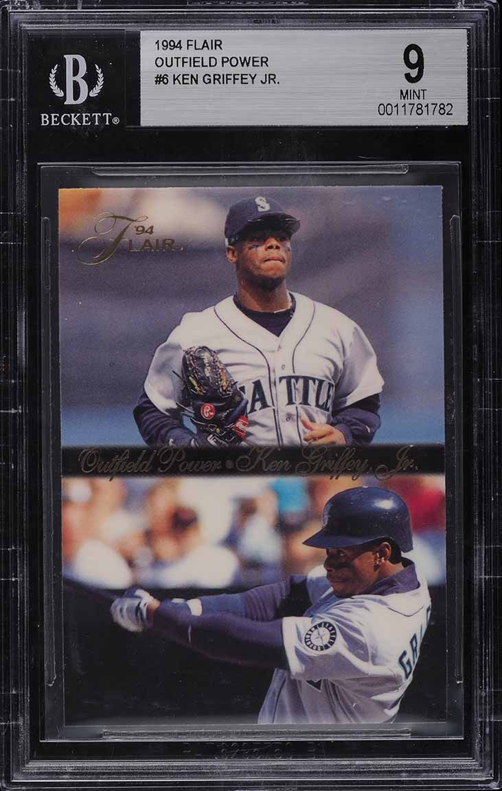 1994 Flair Outfield Power Ken Griffey Jr. #6 BGS 9 MINT