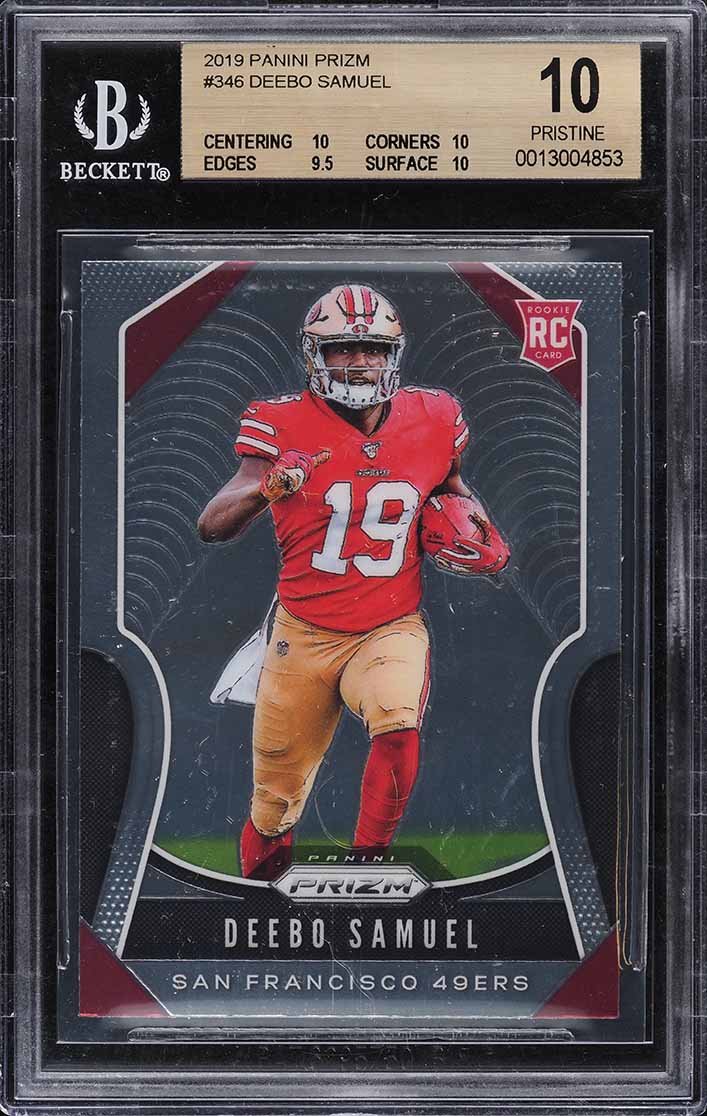 2019 Panini Prizm Deebo Samuel ROOKIE #346 BGS 10 PRISTINE