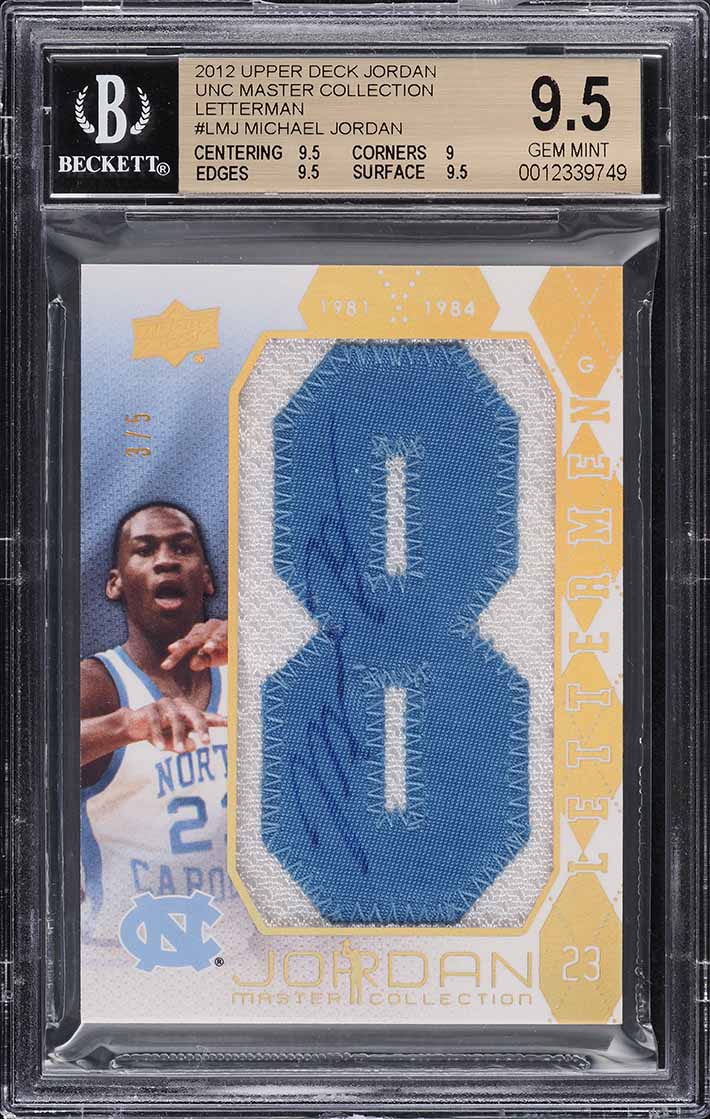 2005 Upper Deck Autographs Michael Jordan LeBron James AUTO 1/1