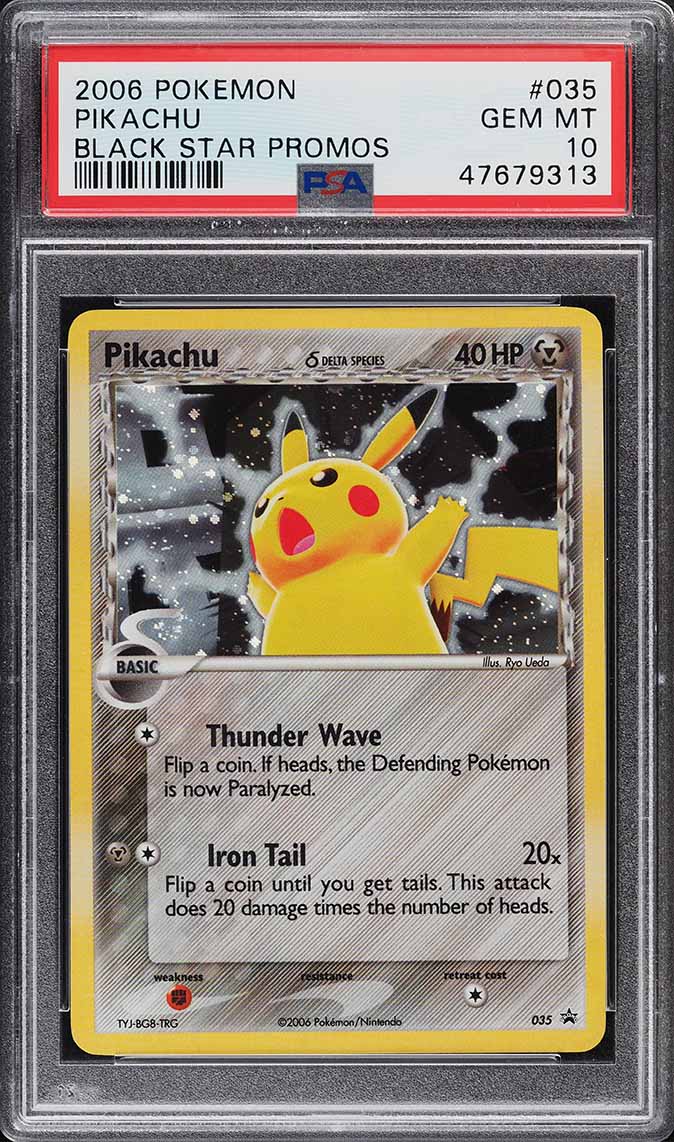 2006 Pokemon Black Star Promo Holo Pikachu #035 PSA 10 GEM MINT