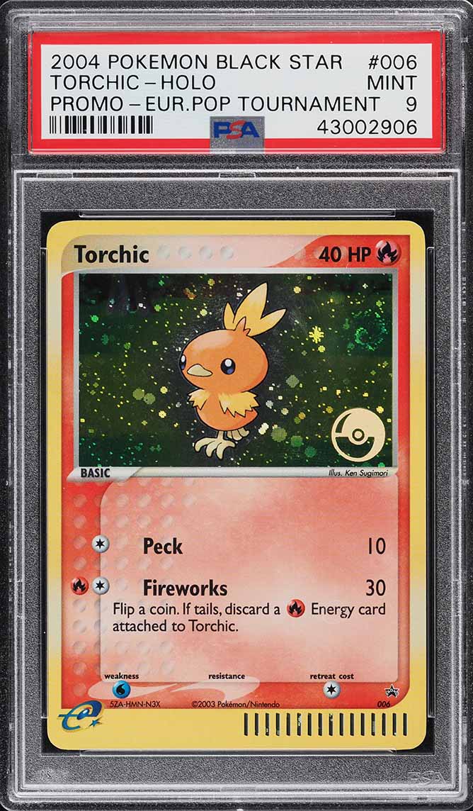 2004 Pokemon Japanese Rocket Gang Strikes Back Holo Torchic Gold